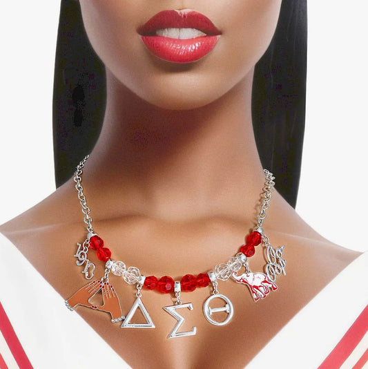 Delta Sigma Theta Inspired Necklace