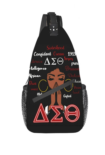 Delta Sigma Theta Inspired Sling Bag