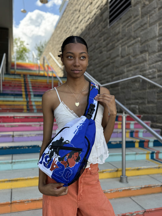 Zeta Phi Beta Sling Bag Purse ZPB