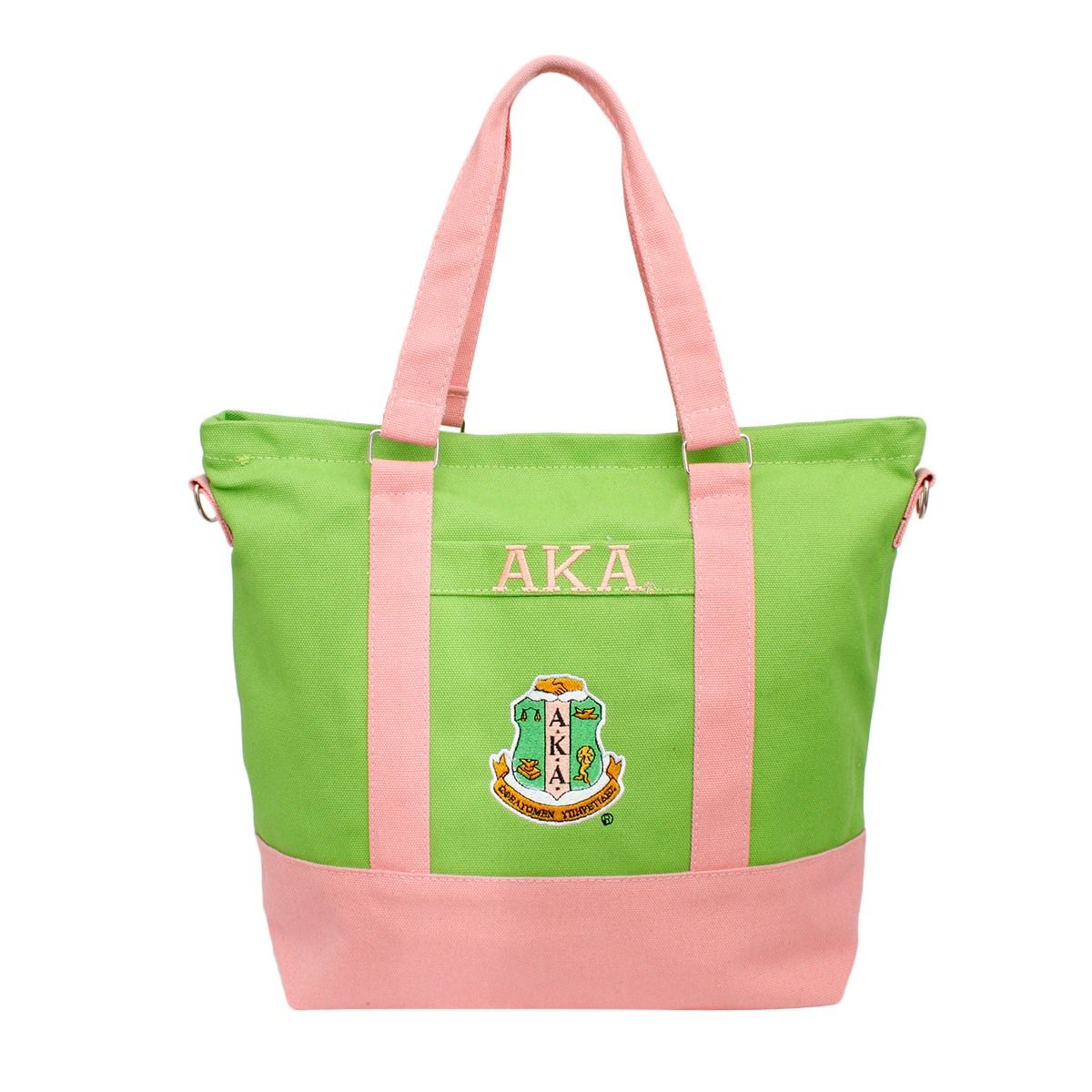 AKA Alpha Kappa Alpha Tote Bag Sorority Thick Canvas Embroidered Tote Bag