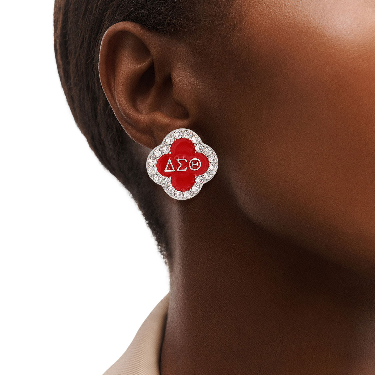 DST Red Studs| for Delta Sorors|1 x 1 inches