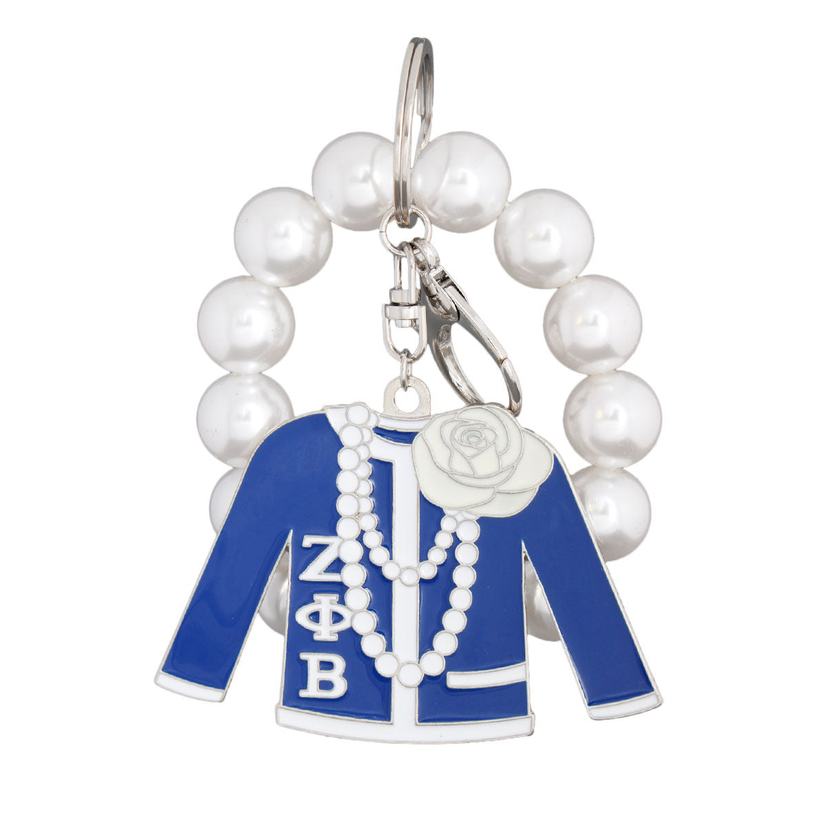 Zeta Phi Beta Purse Charm Sorority Keychain