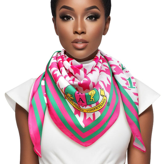 AKA Alpha Kappa Alpha Sorority Houndstooth Square Scarf for Women