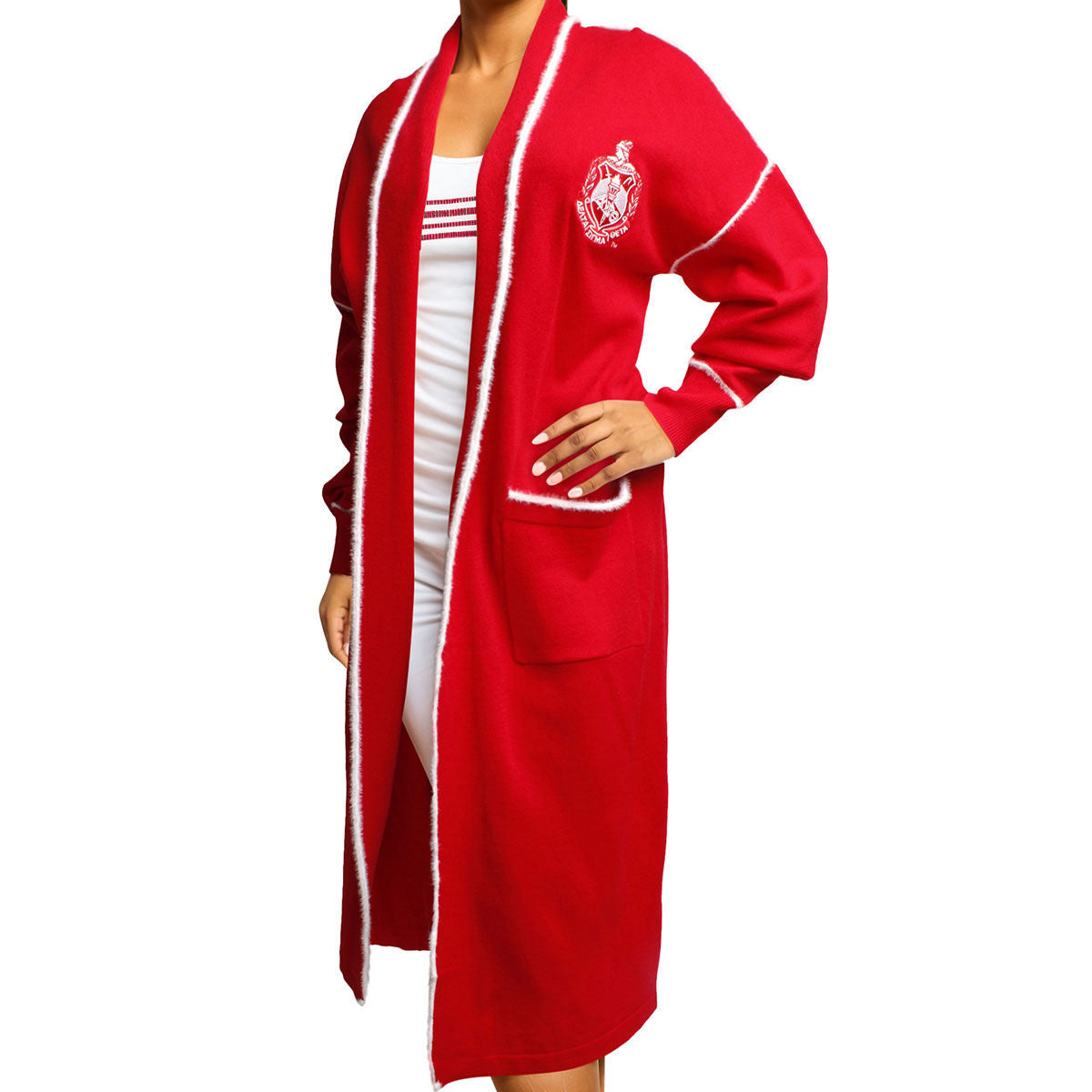 Delta Sigma Theta Inspired DST Sorority X Large Long Duster Cardigan Women