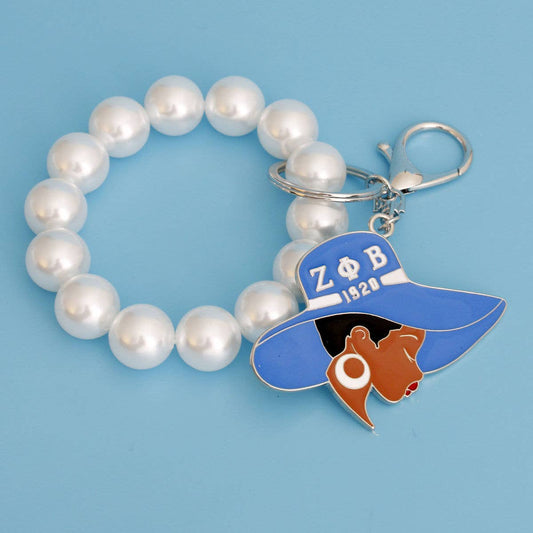 Zeta Phi Beta ZPB Key Chain Keychain