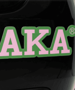 Alternative view of Alpha Kappa Alpha Greek Letter Car Bumper Magnet