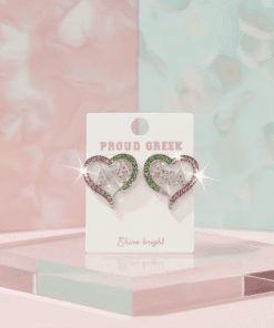 AKA Stud Earrings with stunning heart shape
