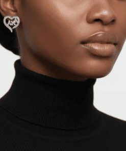 Alternative view of AKA Stud Earrings Sorority Pink & Green Heart Bling
