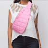 Pink Quilted Sling Bag