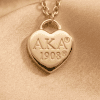 AKA Gold 1908 Necklace Legacy Heart Lock - Image 5