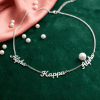 Alpha Kappa Alpha Silver Necklace With Script Chain - Image 2