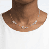 Alpha Kappa Alpha Silver Necklace With Script Chain - Image 3