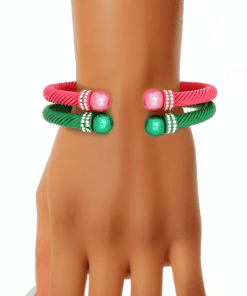 AKA pink and green bangles