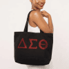DST Tote Bag Black Rhinestone