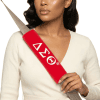 Delta Sigma Theta Seat Belt Covers | Crimson Plush 2-Piece Set - Image 2