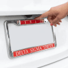 DST License Plate Frame - Chrome with Crimson 1913 Inset