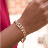 DST Gold Chain Greek Letter Bracelet - Image 2