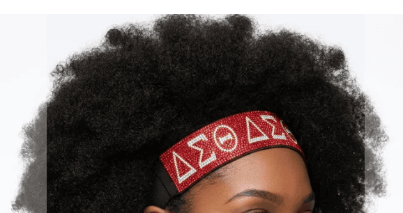 DST Red Rhinestone Headband - Image 2
