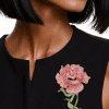 AKA Inspired Pink Rose Brooch