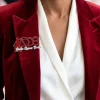 Delta Sigma Theta Red Fortitude Rhinestone Brooch - Image 2
