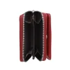 DST Keychain Wallet – Red Zipper Wallet with Tassel and 1913 Fortitude Charm - Image 2