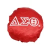 DST Satin Sleep Bonnet Cap Red White - Image 4