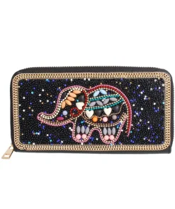 Elephant Beaded Wallet