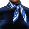 Zeta Phi Beta Polka Dot Scarf – Blue & White ZPB Square Scarf - Image 2