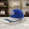 ZPB Blue Canvas Greek Rhinestone Baseball Cap - Image 5
