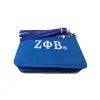 ZPB Sorority Blue Tassel Keychain Zipper Wallet - Image 2