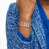 Zeta Phi Beta Greek Letter Bracelet – Silver ZPB Curb Chain - Image 4