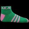 green AKA ankle socks