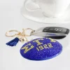 Blue Gold Padded Sorority Keychain - Image 3
