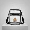DST Black and Clear Greek Stadium Crossbody Bag - Image 4