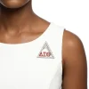 DST Pyramid Pin – Silver Rhinestone Brooch with Red DST Letters - Image 4