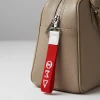 DST Wristlet Strap Clip – Red Canvas with White Embroidered Letters - Image 3