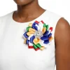 OES Multicolor Floral Bling Brooch and Hair Clip - Image 2