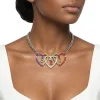 OES Multicolor Triple Heart Pendant Necklace - Image 3