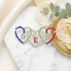 OES Multicolor Triple Heart Rhinestone Brooch - Image 3