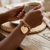 SGRHO Gold 1922 Legacy Heart Lock Chain Bracelet - Image 2