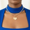 SGRHO Gold 1922 Legacy Heart Lock Chain Necklace - Image 2