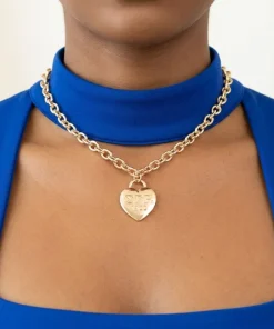 Alternative view of SGRHO Gold 1922 Legacy Heart Lock Chain Necklace