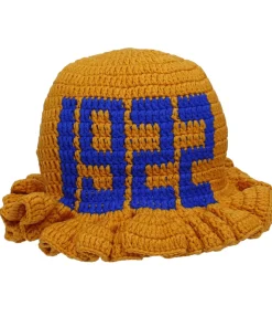 SGRHO Sorority Yellow Crochet Ruffle 1922 Bucket Hat