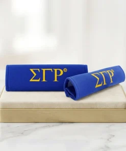 Sigma Gamma Rho Blue Seat Belt Cover Set