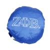 ZPB Sorority Blue White Satin Sleep Bonnet Cap - Image 2