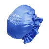 ZPB Sorority Blue White Satin Sleep Bonnet Cap - Image 3